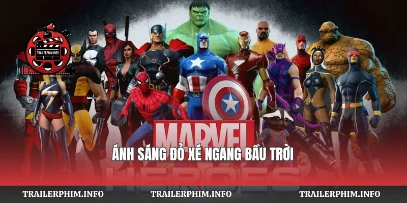Ánh sáng đỏ xé ngang bầu trời