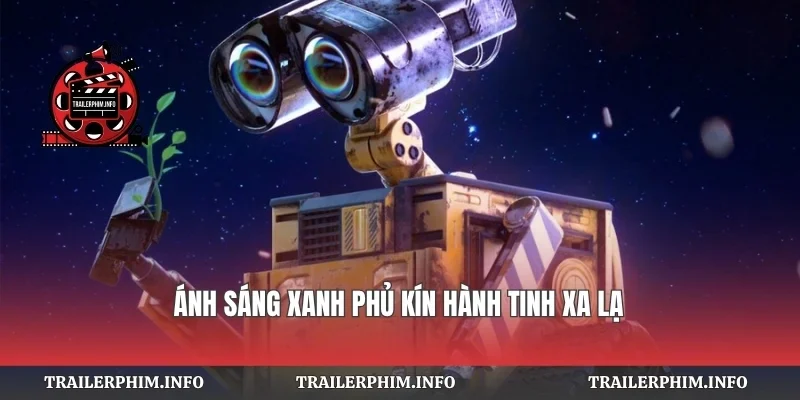 Ánh sáng xanh phủ kín hành tinh xa lạ