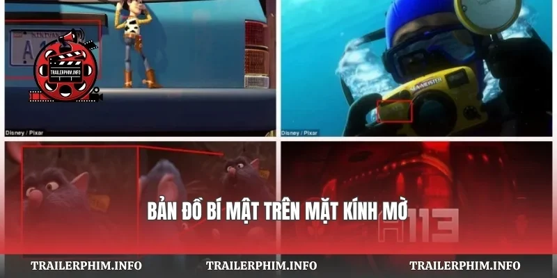 Bản đồ bí mật trên mặt kính mờ