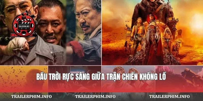 Bầu trời rực sáng giữa trận chiến khổng lồ