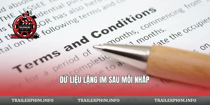 Dữ liệu lặng im sau mỗi nhấp