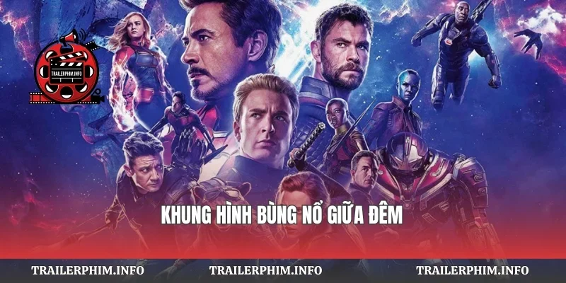 Khung hình bùng nổ giữa đêm