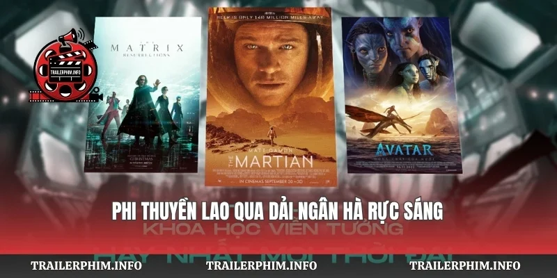 Phi thuyền lao qua dải ngân hà rực sáng