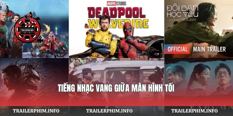 Tiếng nhạc vang giữa màn hình tối