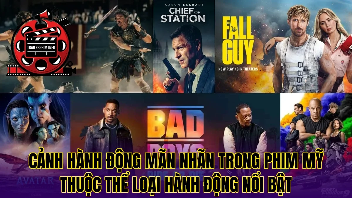 Cảnh hành động mãn nhãn trong phim Mỹ thuộc thể loại hành động nổi bật
